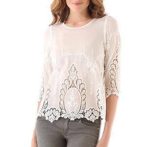 Dolce Vita Deidra Eyelet Lace Boho Top
